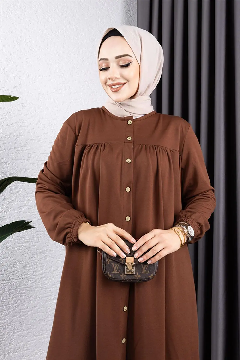 Büzgülü Tesettür Takım-detail