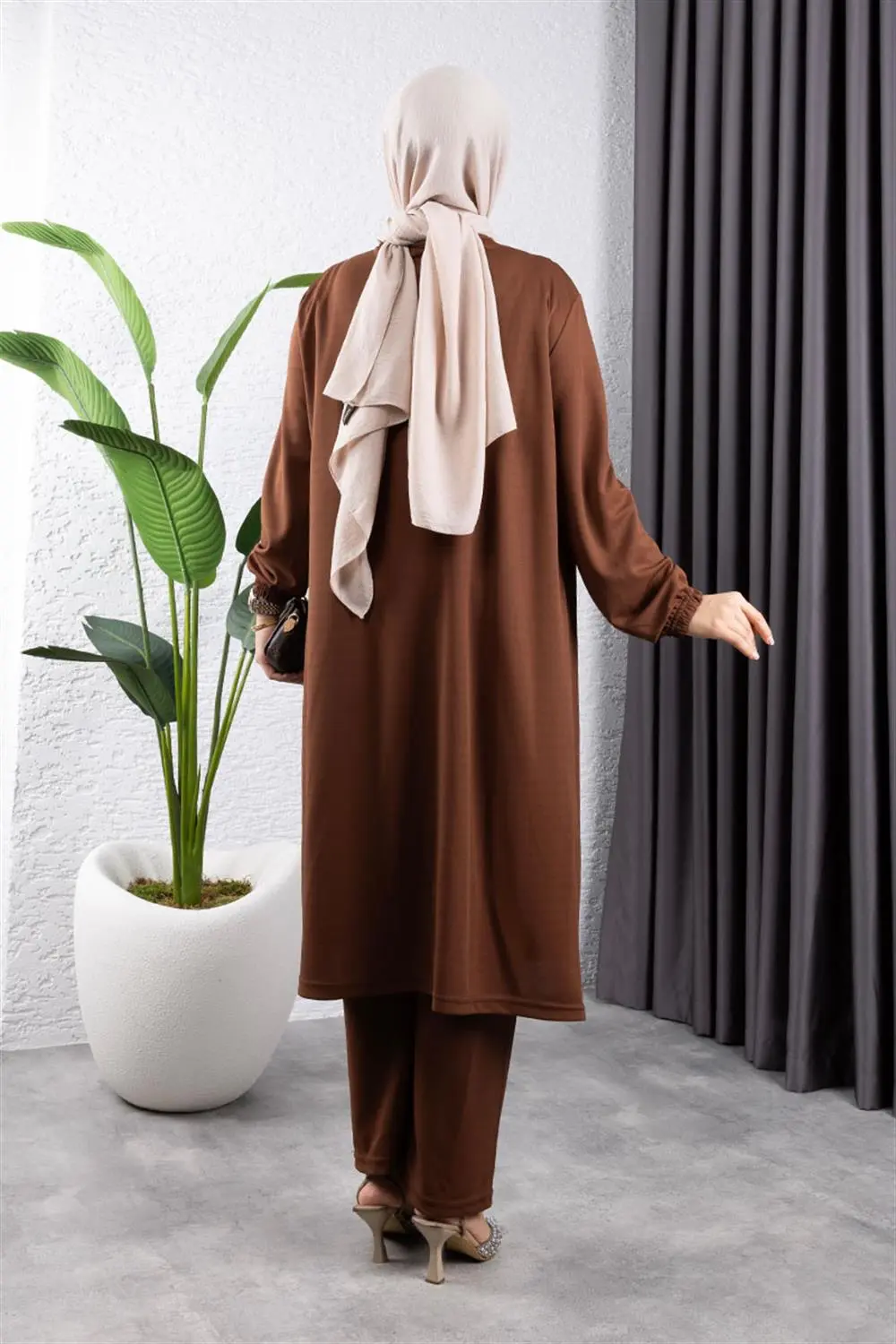 Büzgülü Tesettür Takım-detail