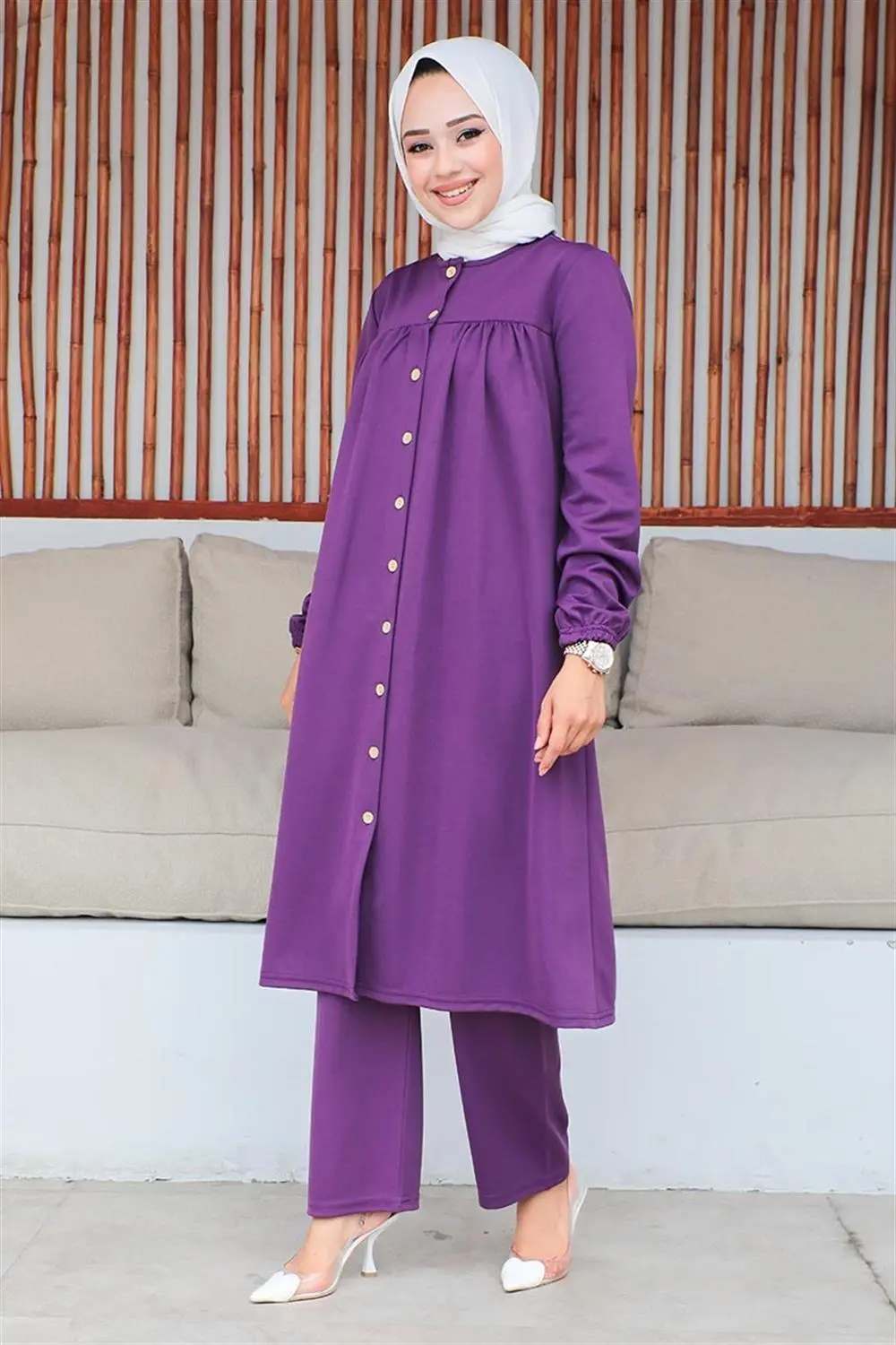 Büzgülü Tesettür Takım-detail