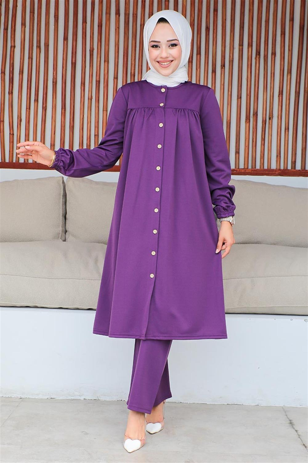 Büzgülü Tesettür Takım