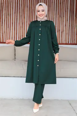 Büzgülü Tesettür Takım