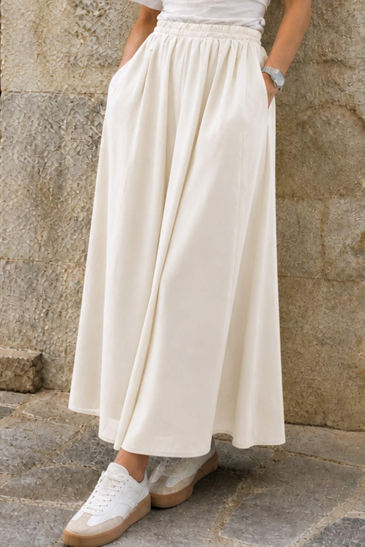 Trouser Skirt With Pockets