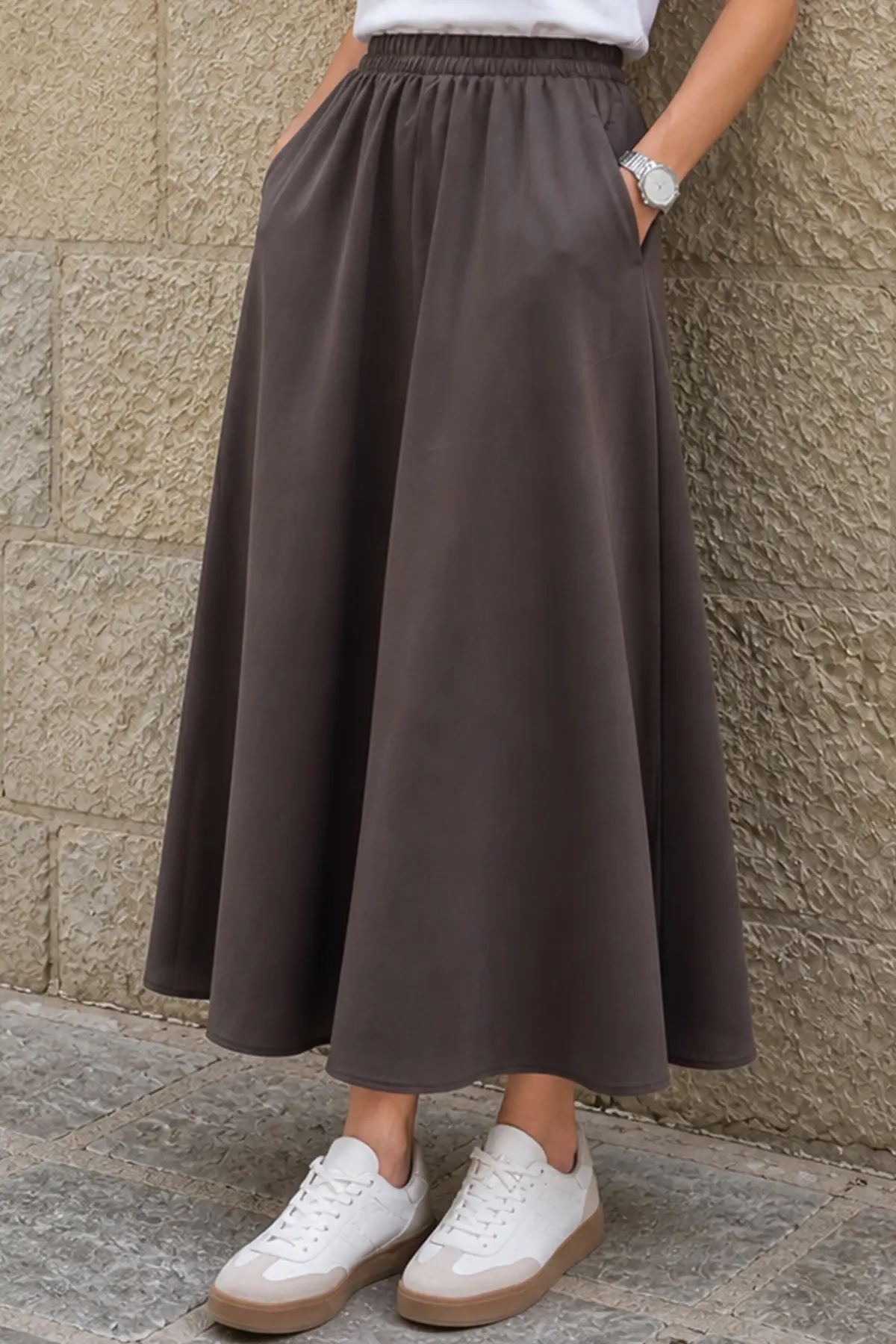 Trouser Skirt With Pockets-detail