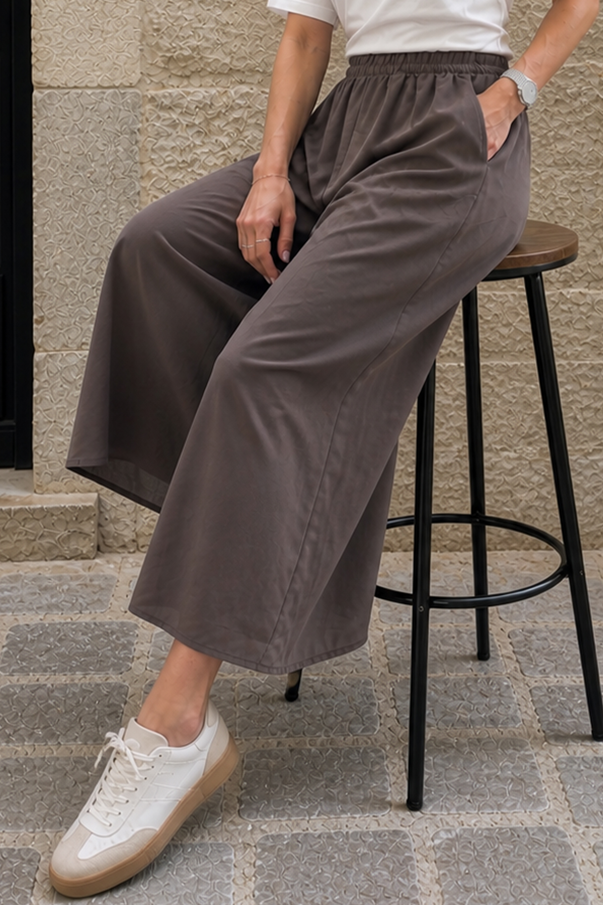 Trouser Skirt With Pockets