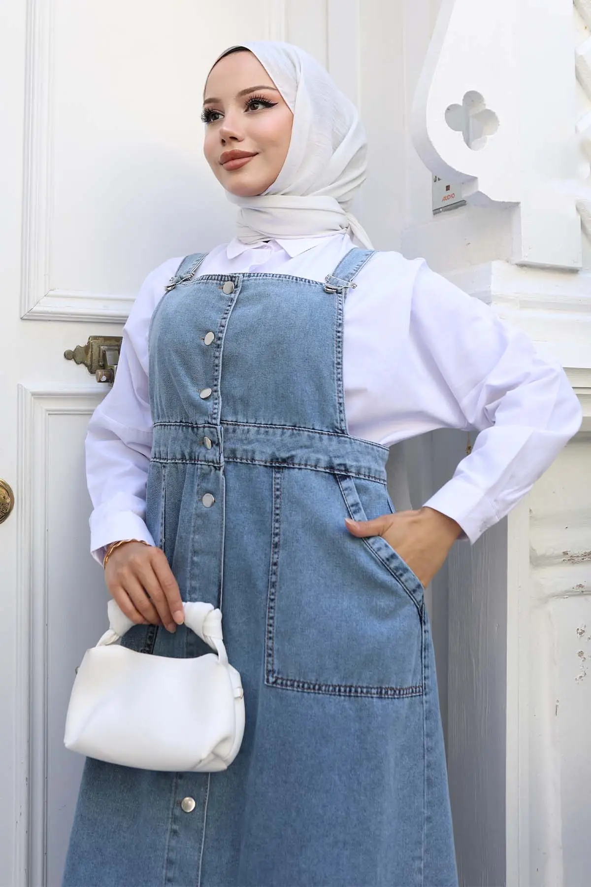 Salopet Dress With Pockets-detail