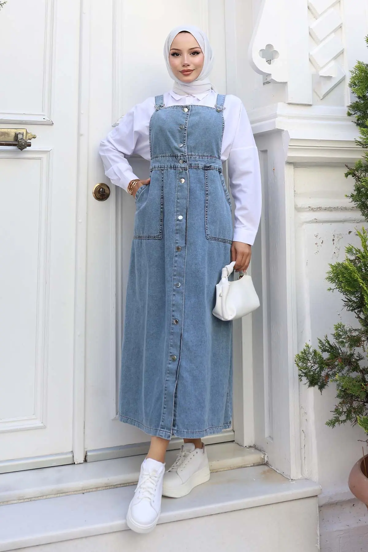 Salopet Dress With Pockets-detail