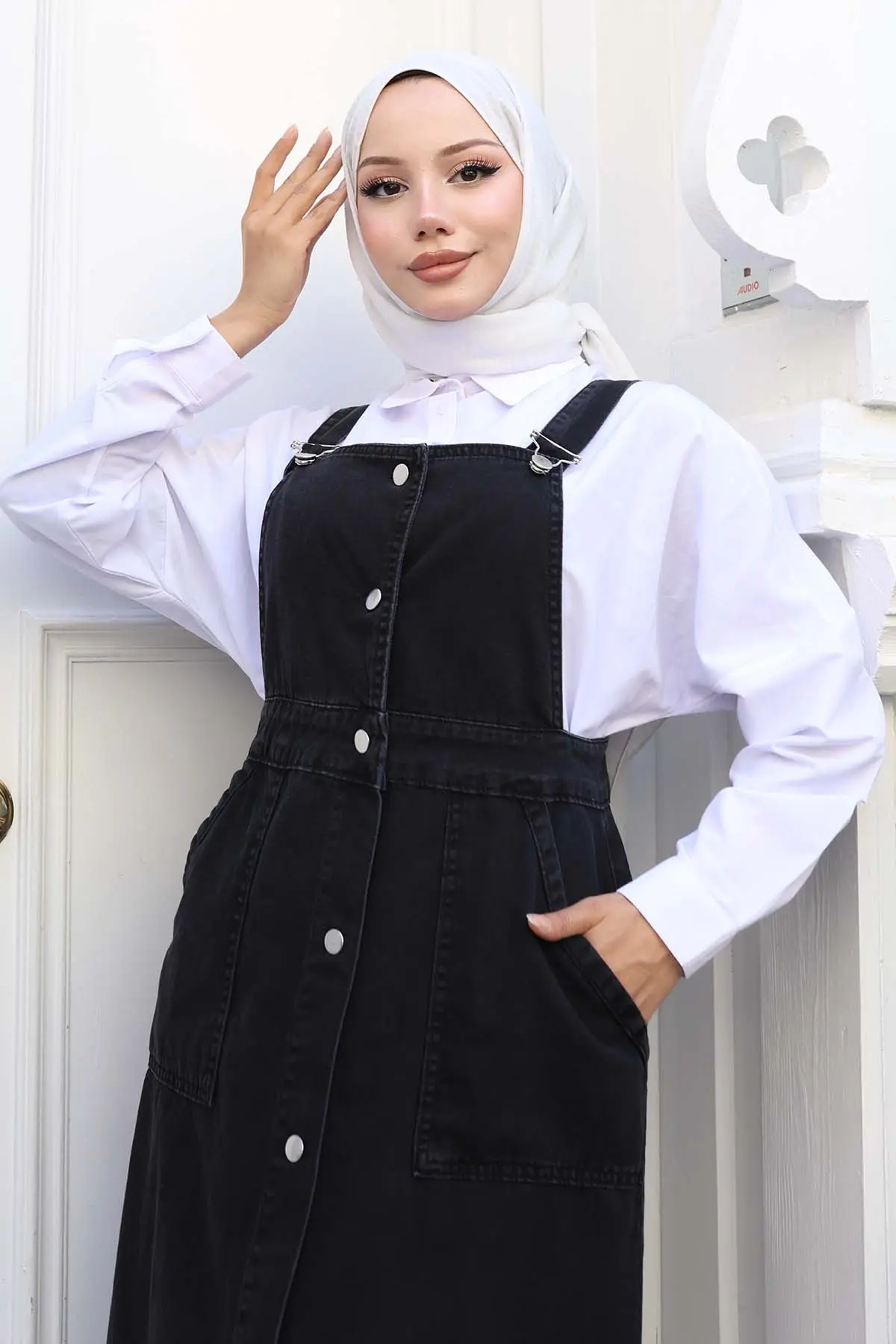 Cepli Salopet Elbise-detail