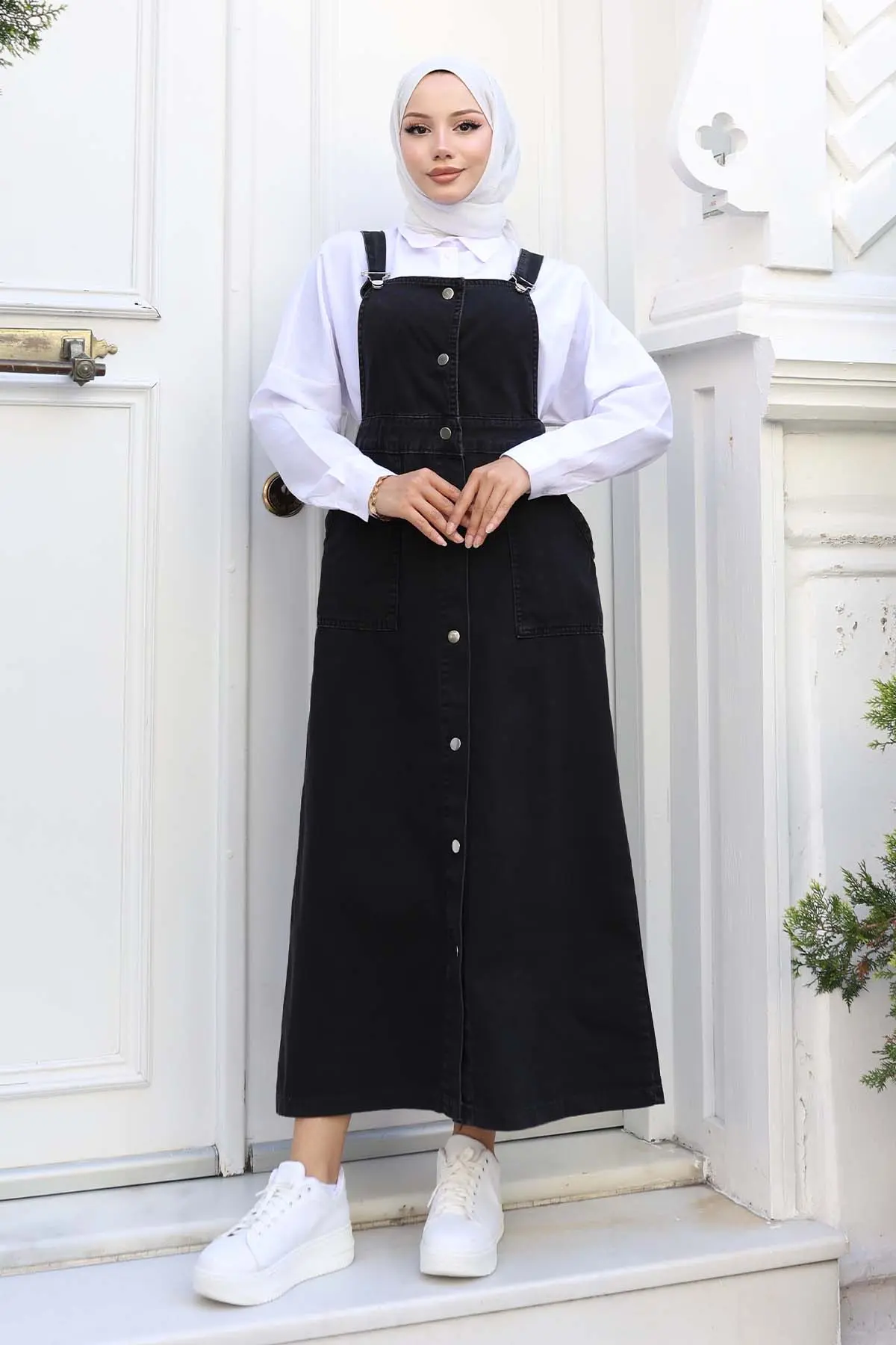 Cepli Salopet Elbise-detail