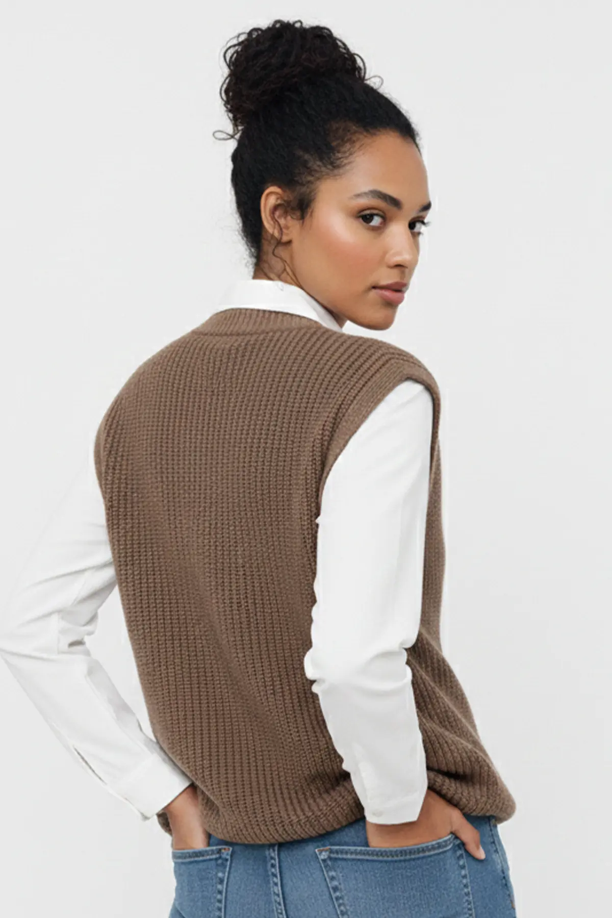 Cepli Triko Yelek-detail