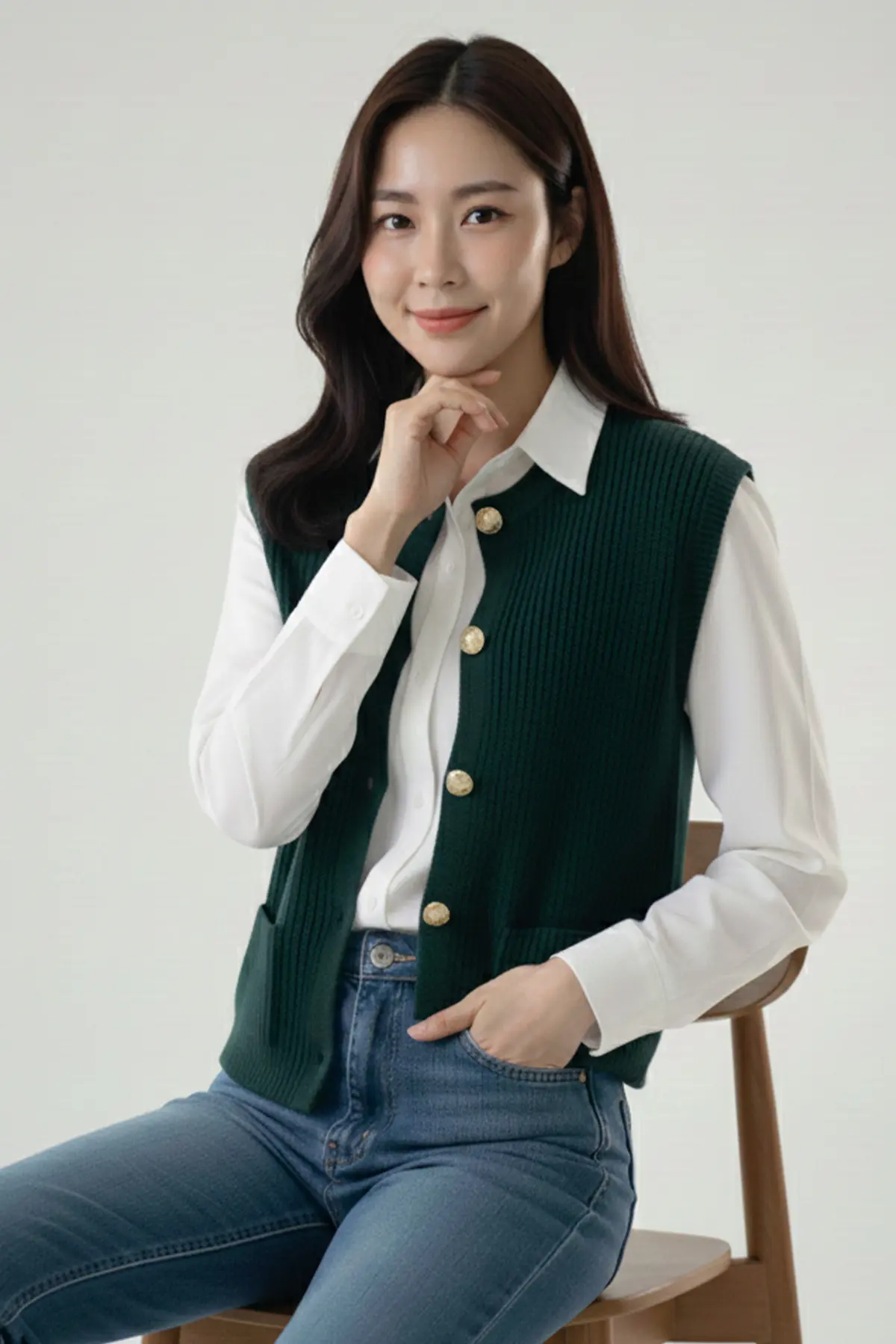 Cepli Triko Yelek-detail