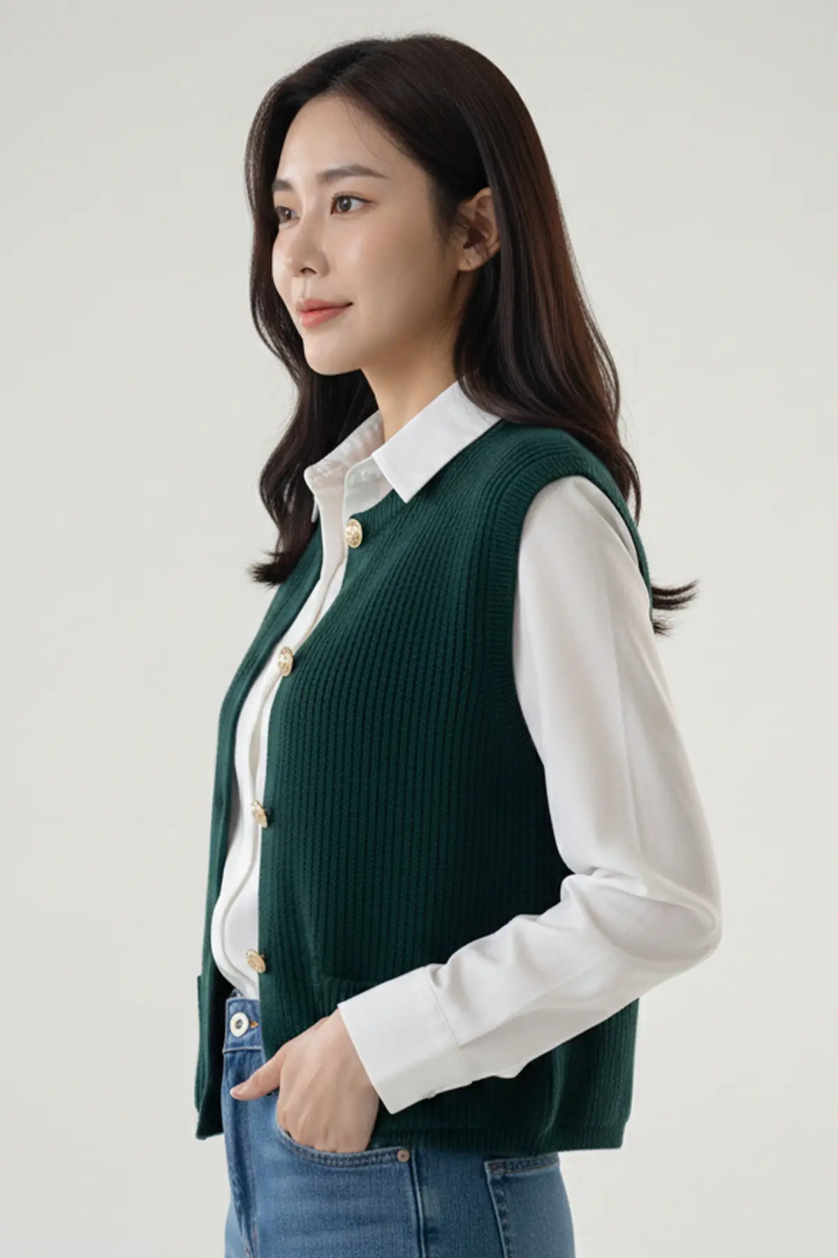 Cepli Triko Yelek-detail