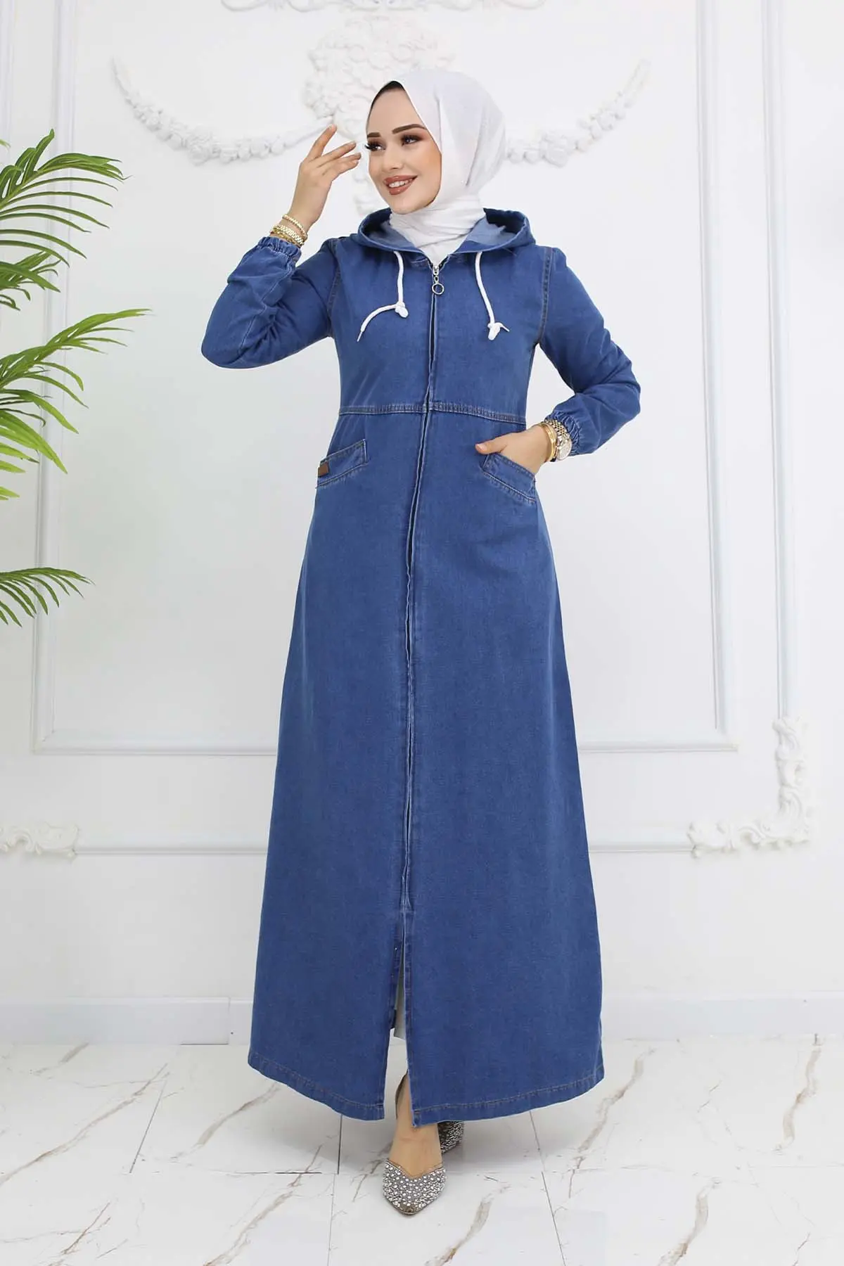 Pocketed Sports Denim Cap Village Navy Blue-detail