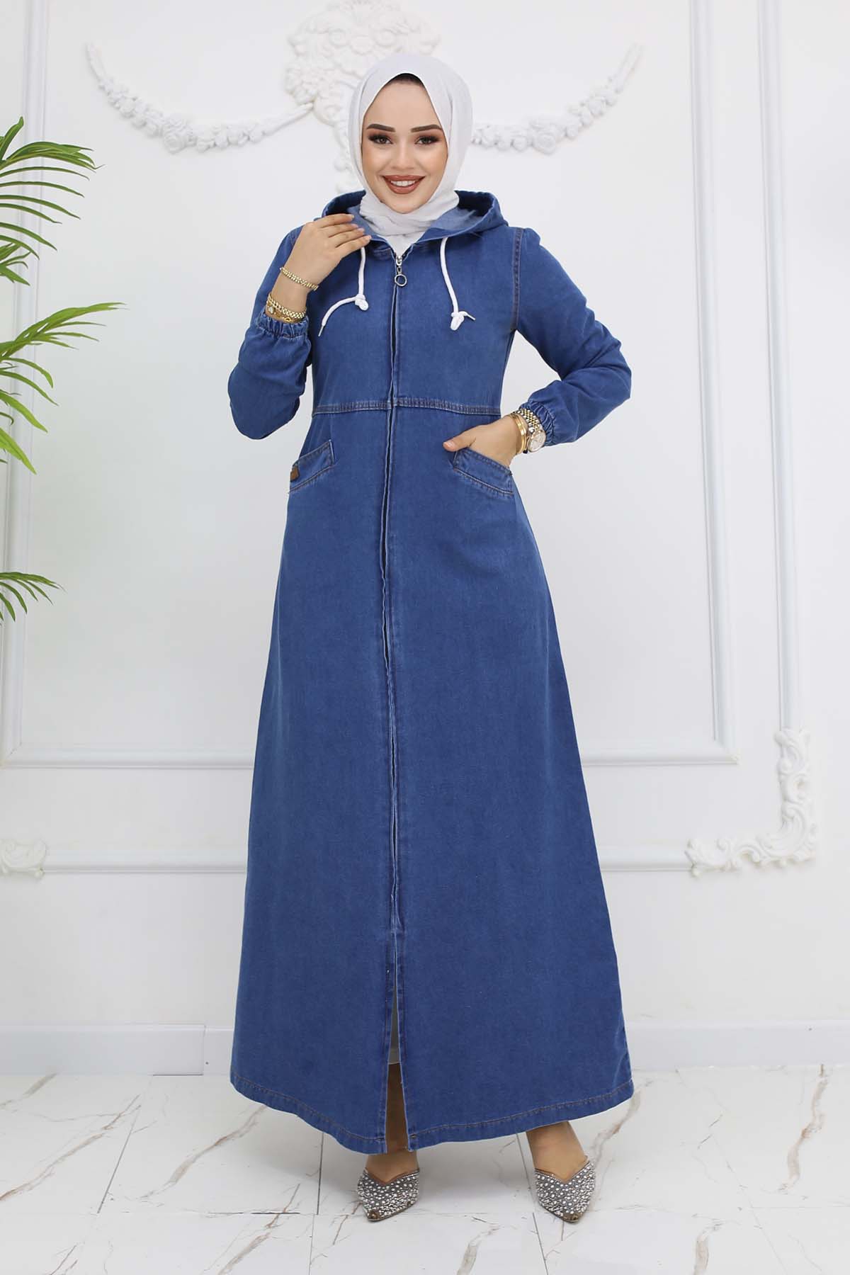 Pocketed Sports Denim Cap Village Navy Blue