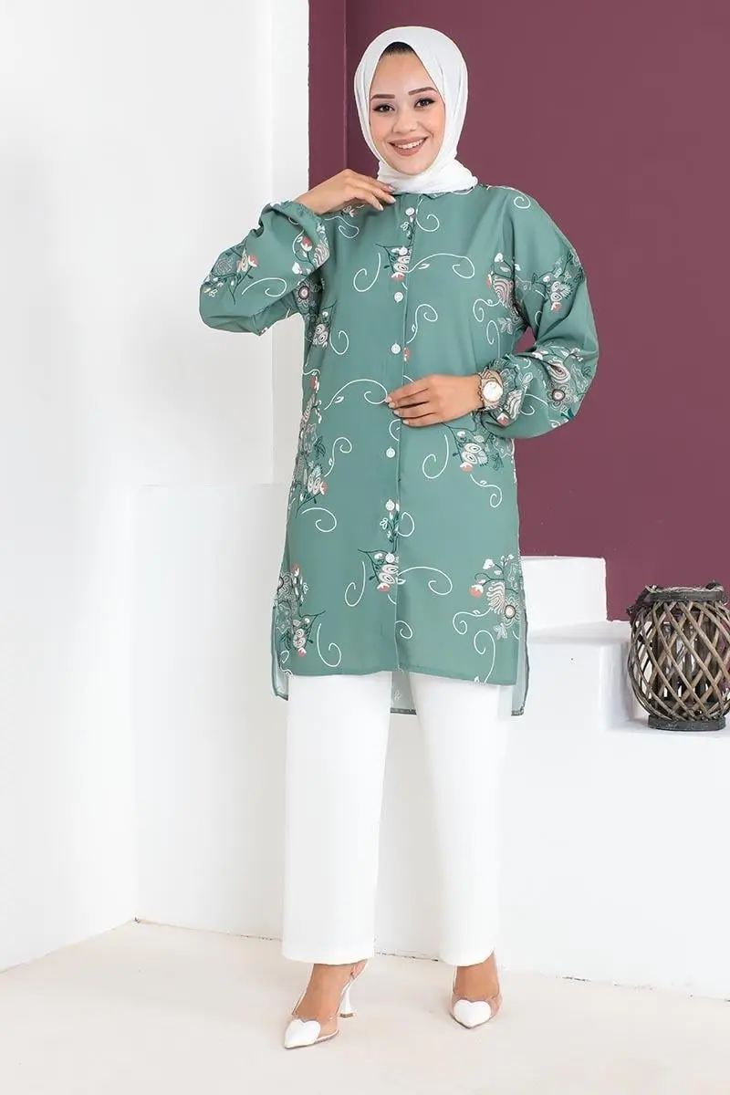 Floral Patterned Aerobin Suit-detail