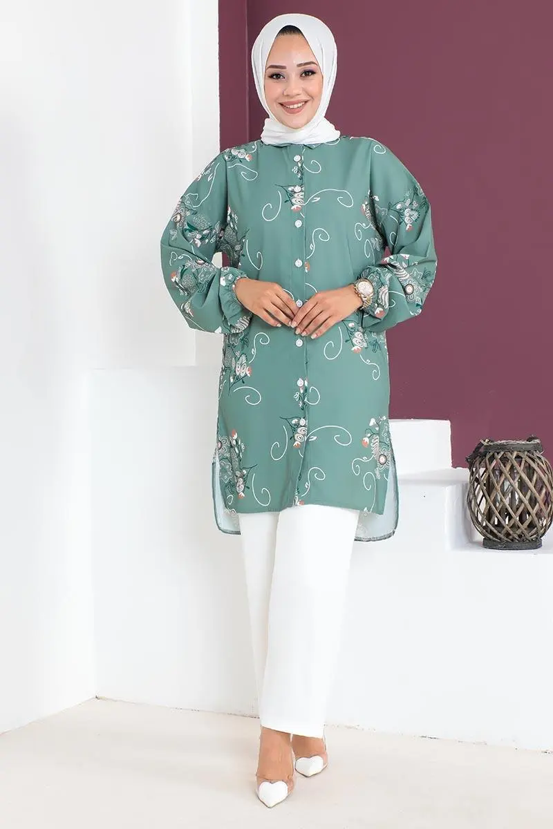 Floral Patterned Aerobin Suit-detail