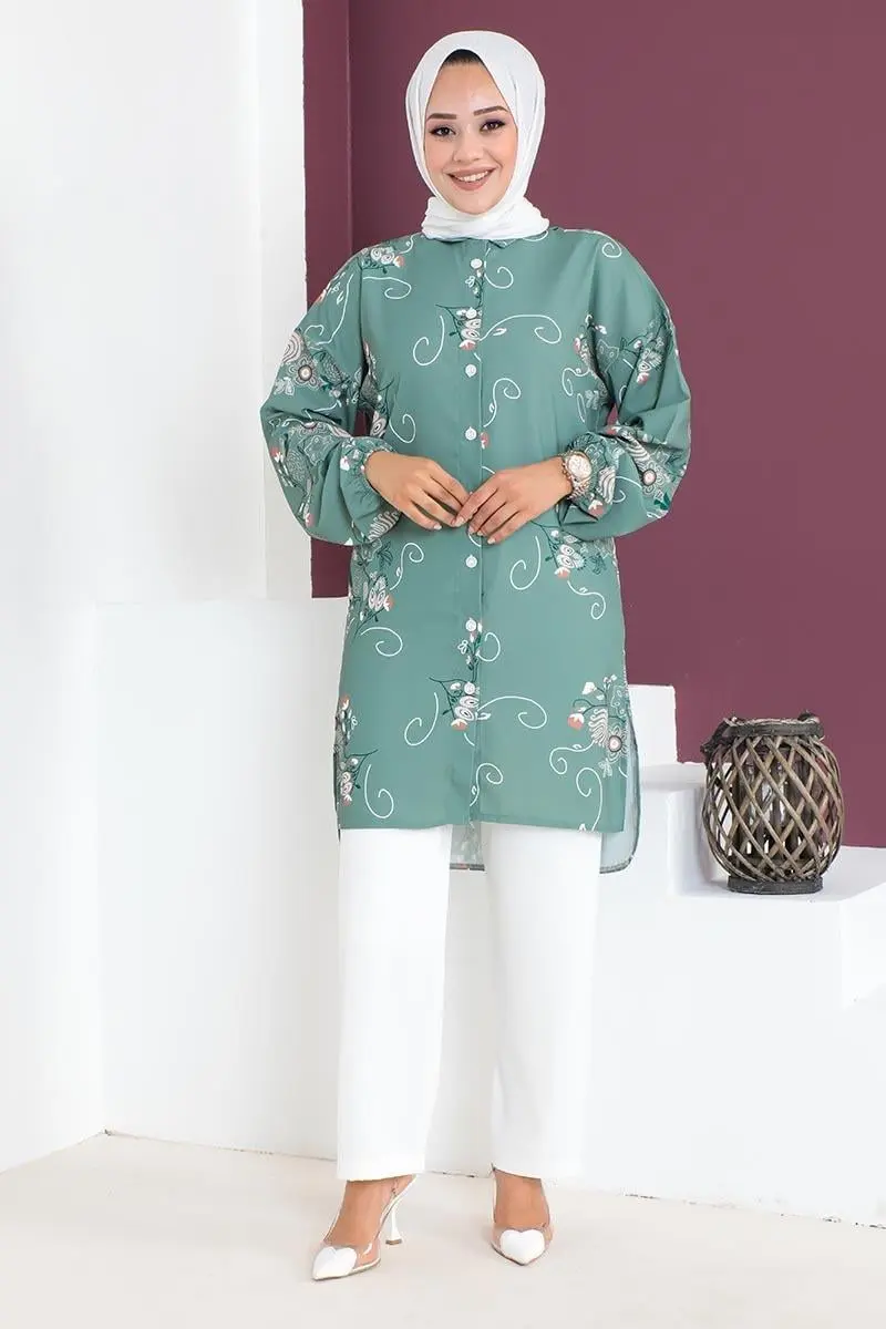 Floral Patterned Aerobin Suit-detail