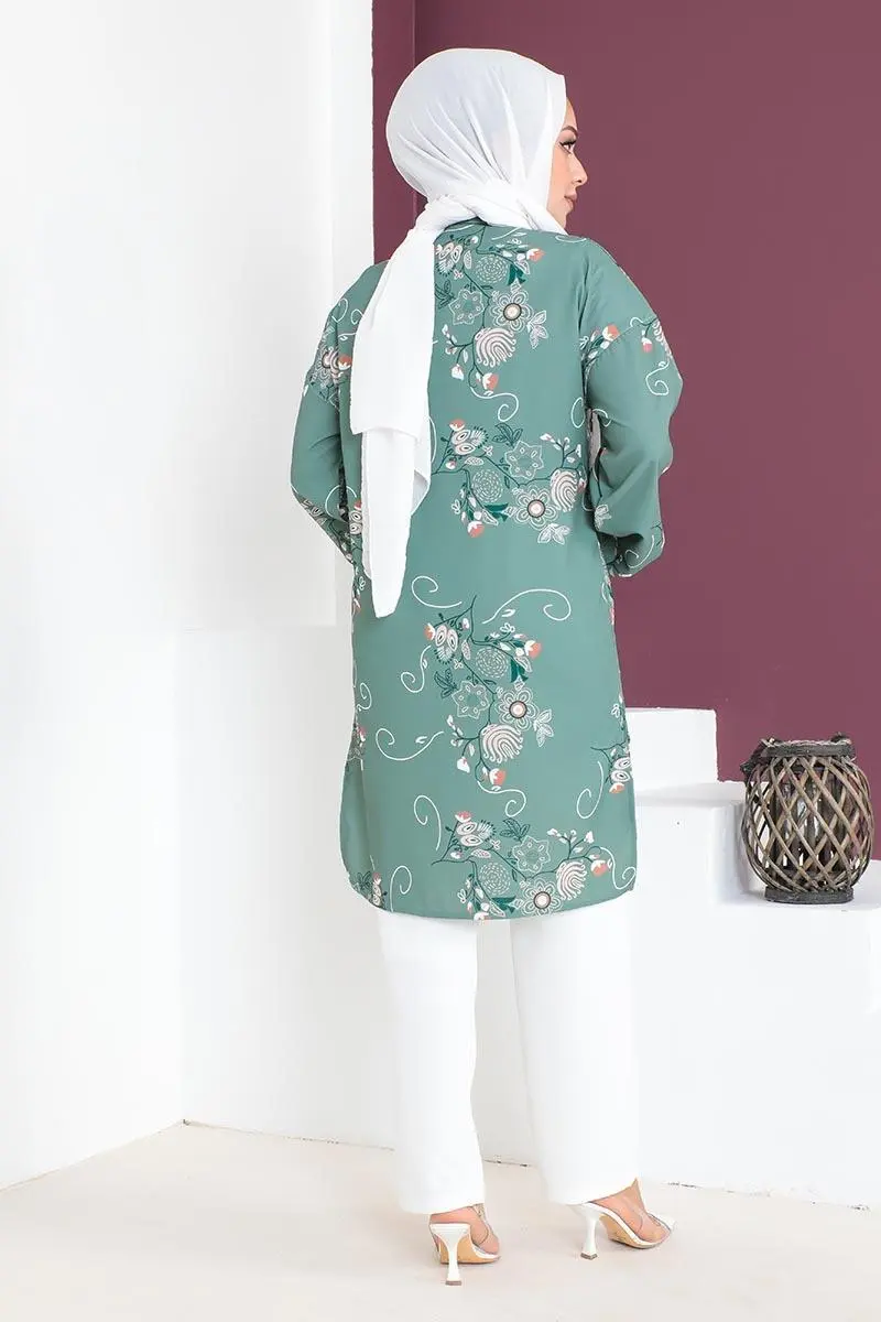 Floral Patterned Aerobin Suit-detail