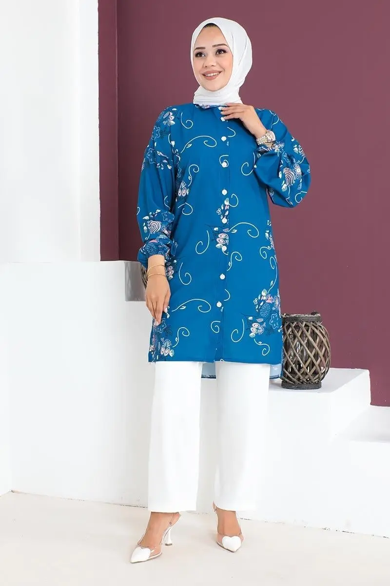 Floral Patterned Aerobin Suit-detail