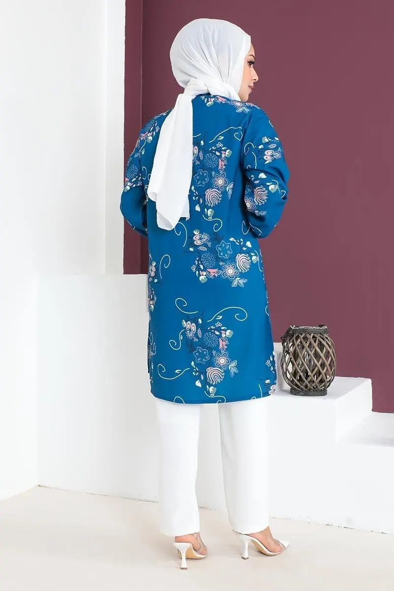 Floral Patterned Aerobin Suit-detail