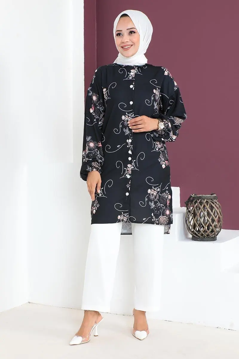 Floral Patterned Aerobin Suit-detail