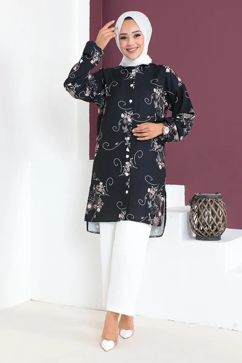 Floral Patterned Aerobin Suit-detail