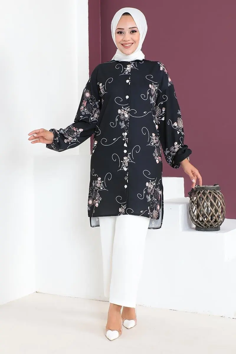 Floral Patterned Aerobin Suit-detail