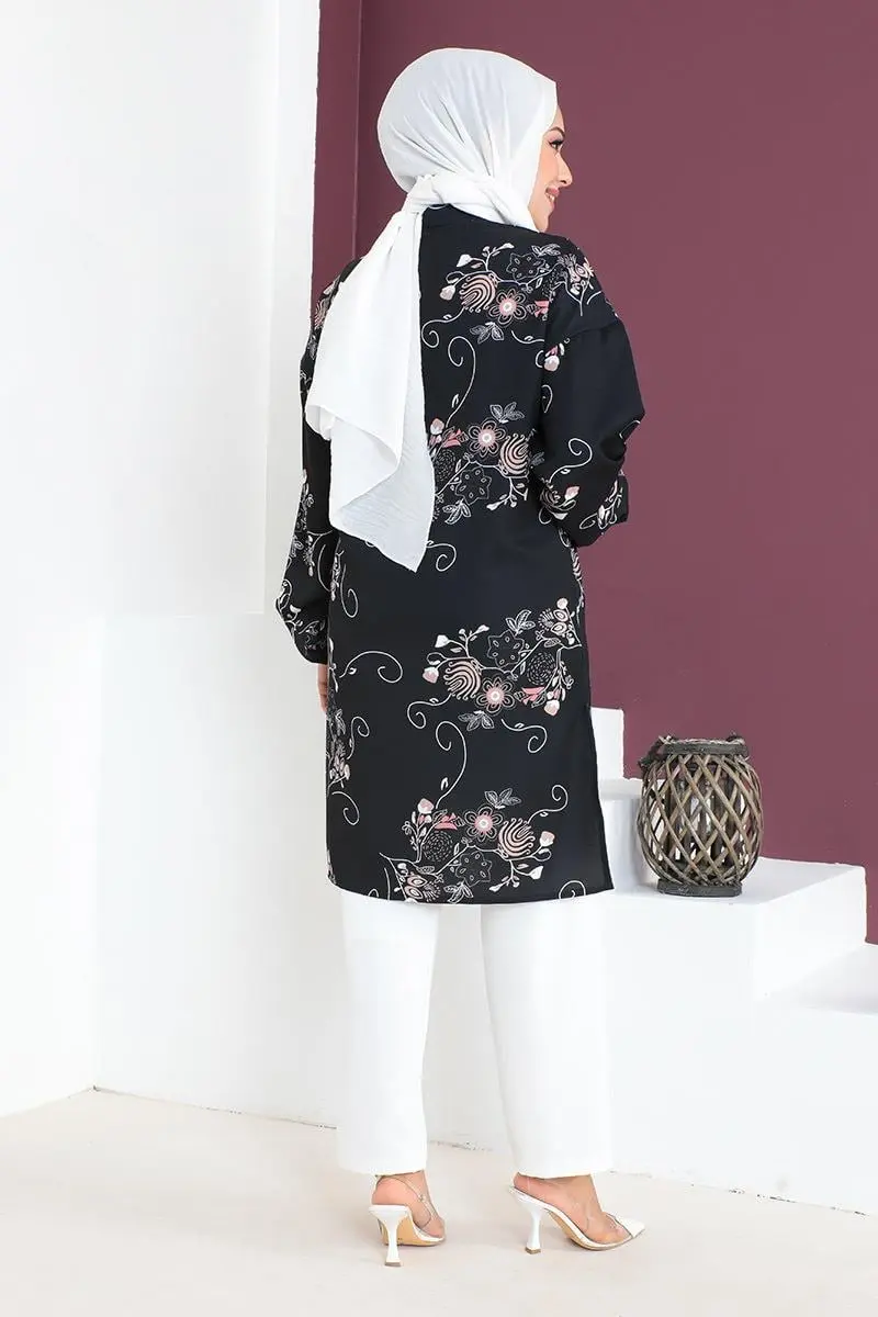 Floral Patterned Aerobin Suit-detail