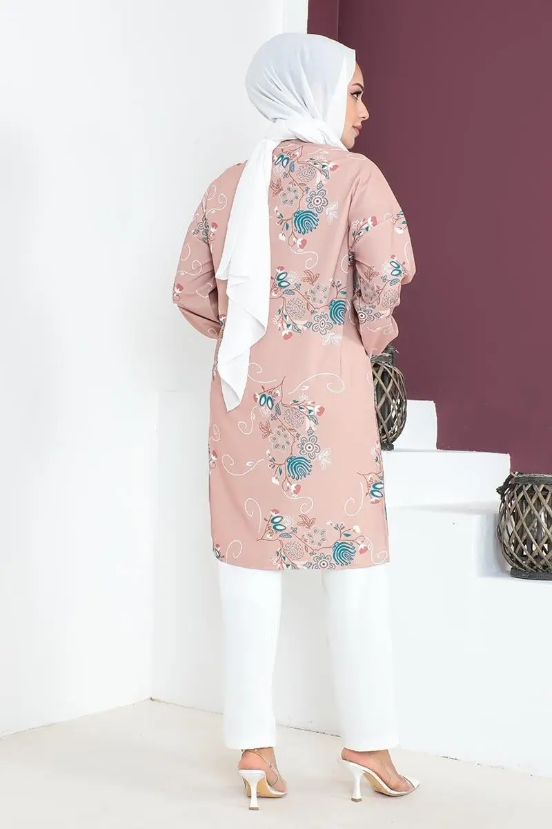 Floral Patterned Aerobin Suit-detail