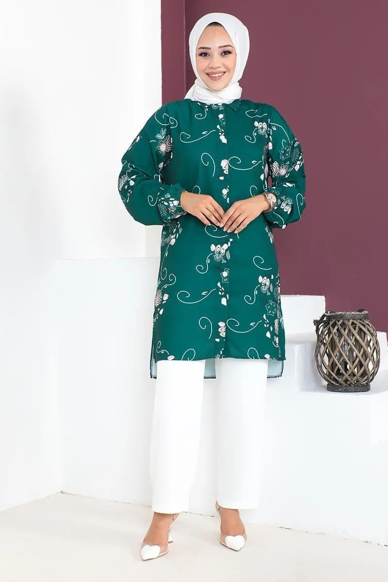 Floral Patterned Aerobin Suit-detail