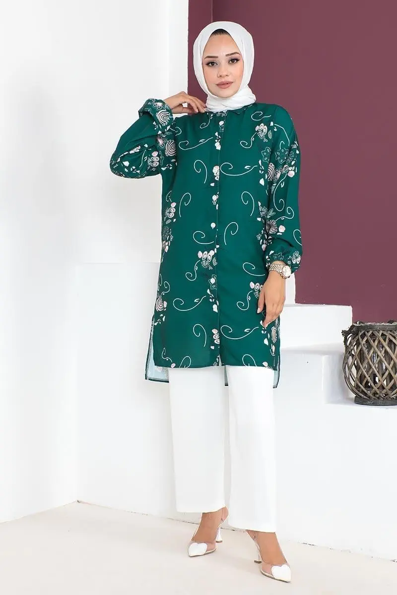 Floral Patterned Aerobin Suit-detail