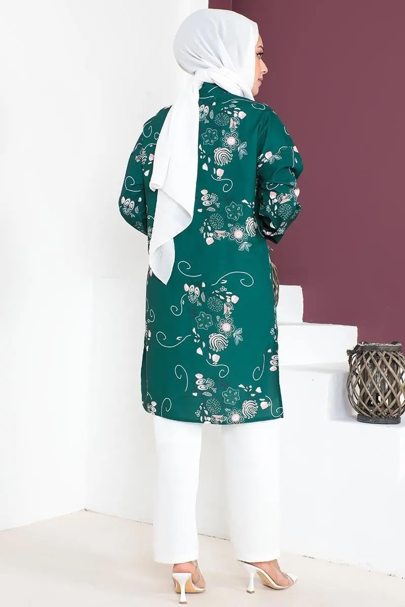 Floral Patterned Aerobin Suit-detail