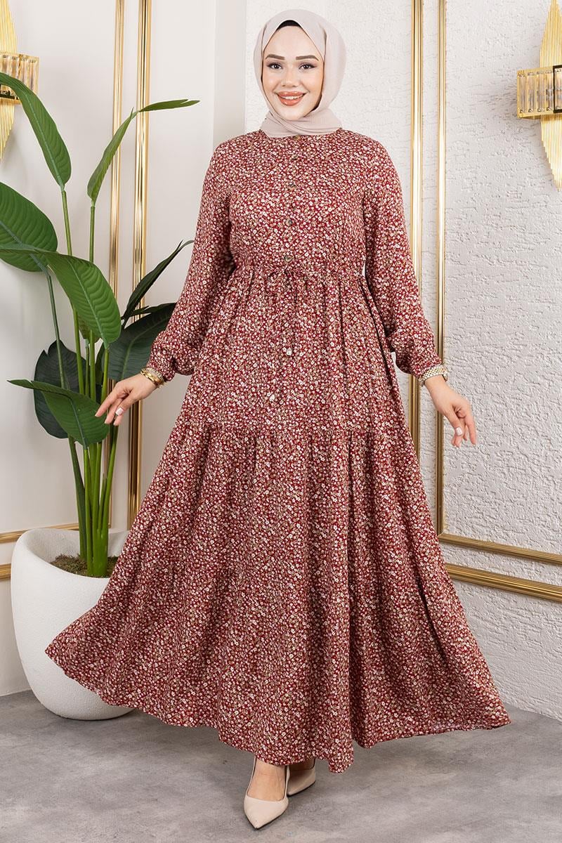 Çiçek Desenli Elbise