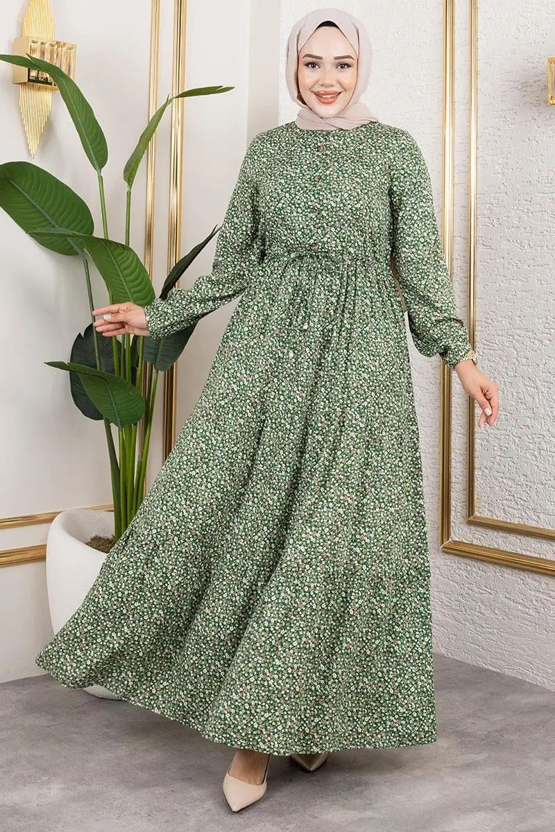 Çiçek Desenli Elbise