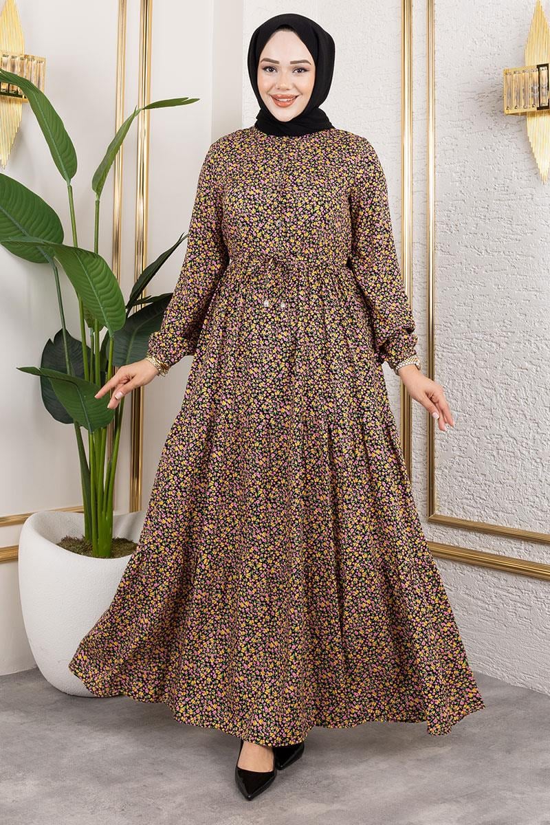 Çiçek Desenli Elbise