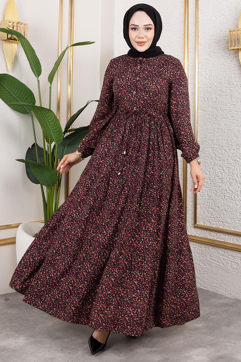 Çiçek Desenli Elbise