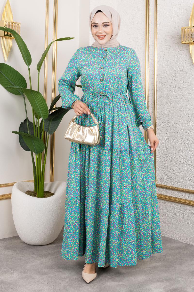 Çiçek Desenli Elbise