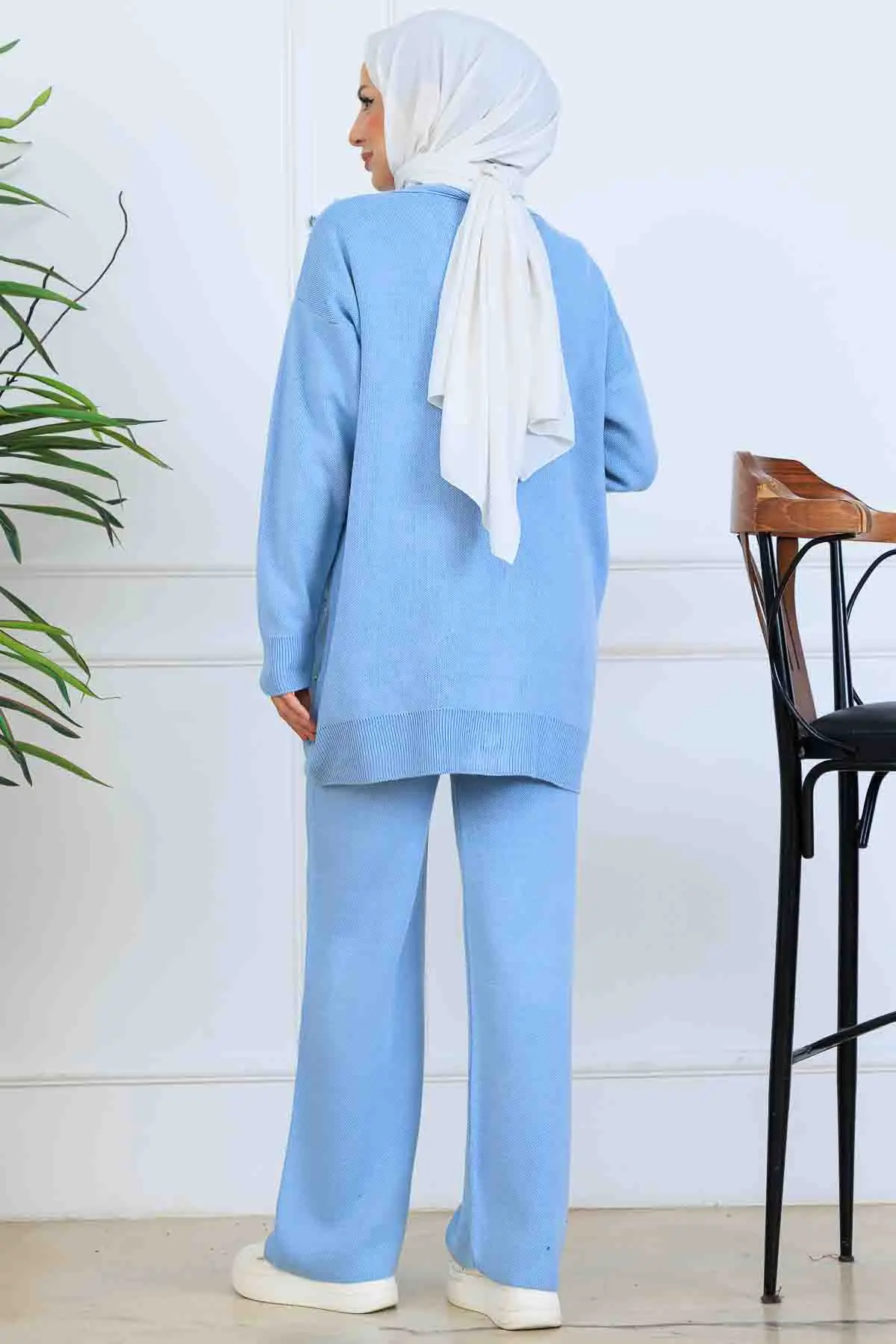 Floral Knit Cardigan Set-detail