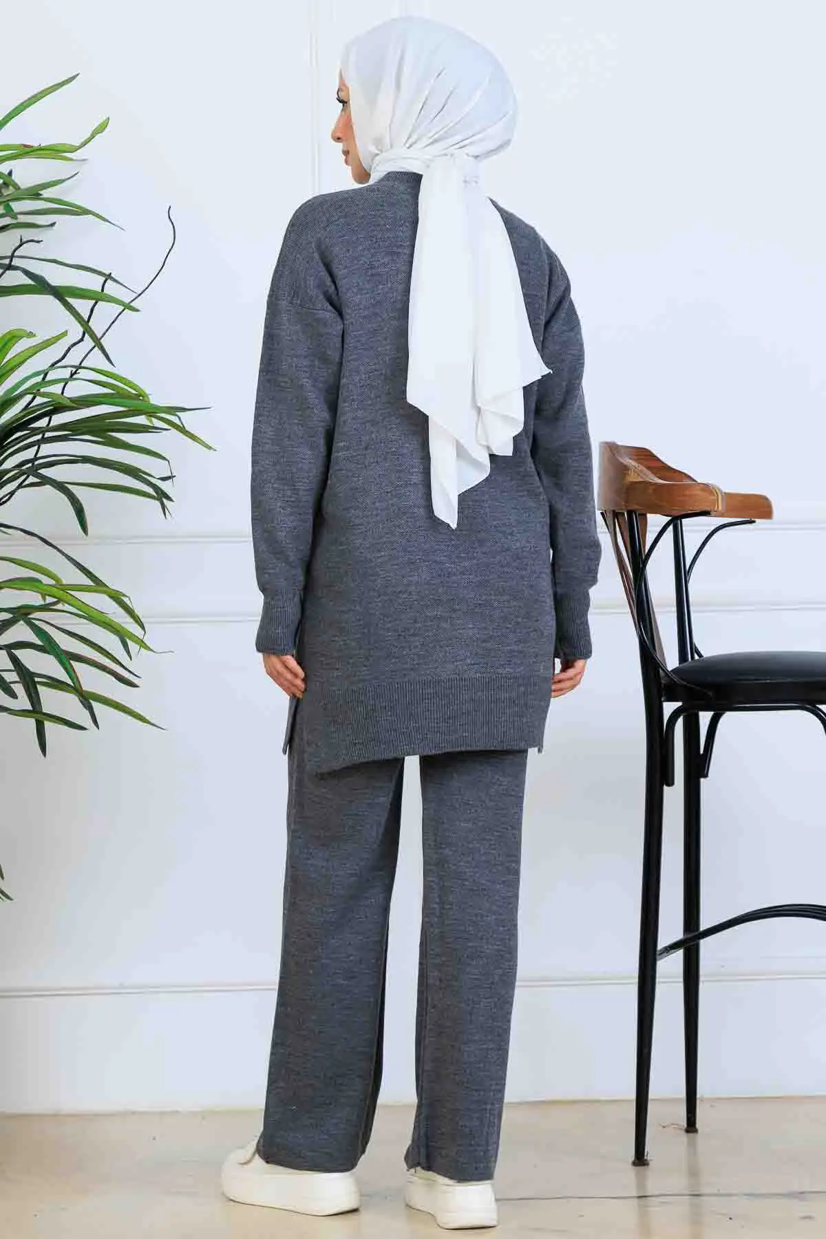 Çiçekli Triko Takım-detail