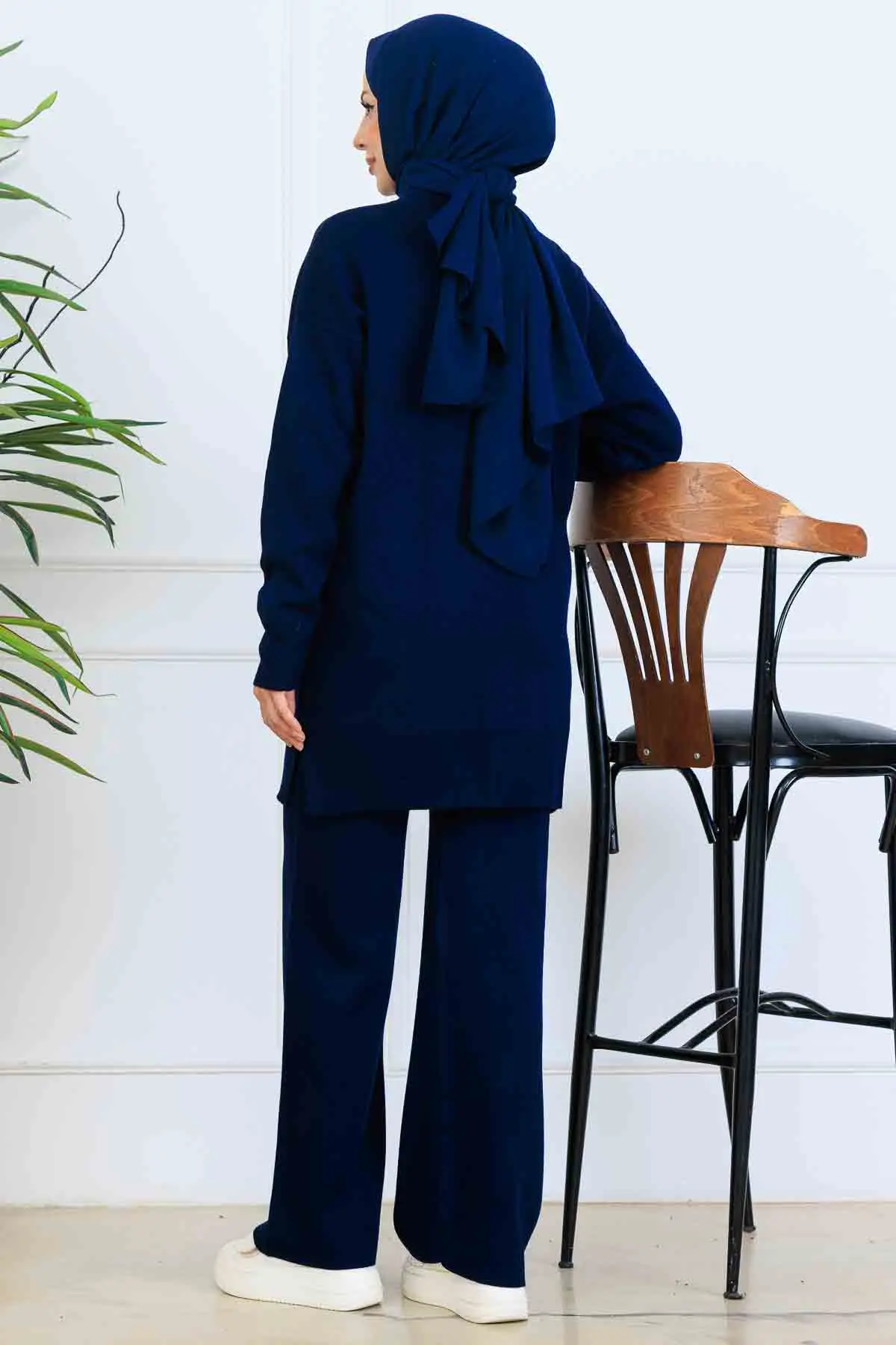 Çiçekli Triko Takım-detail