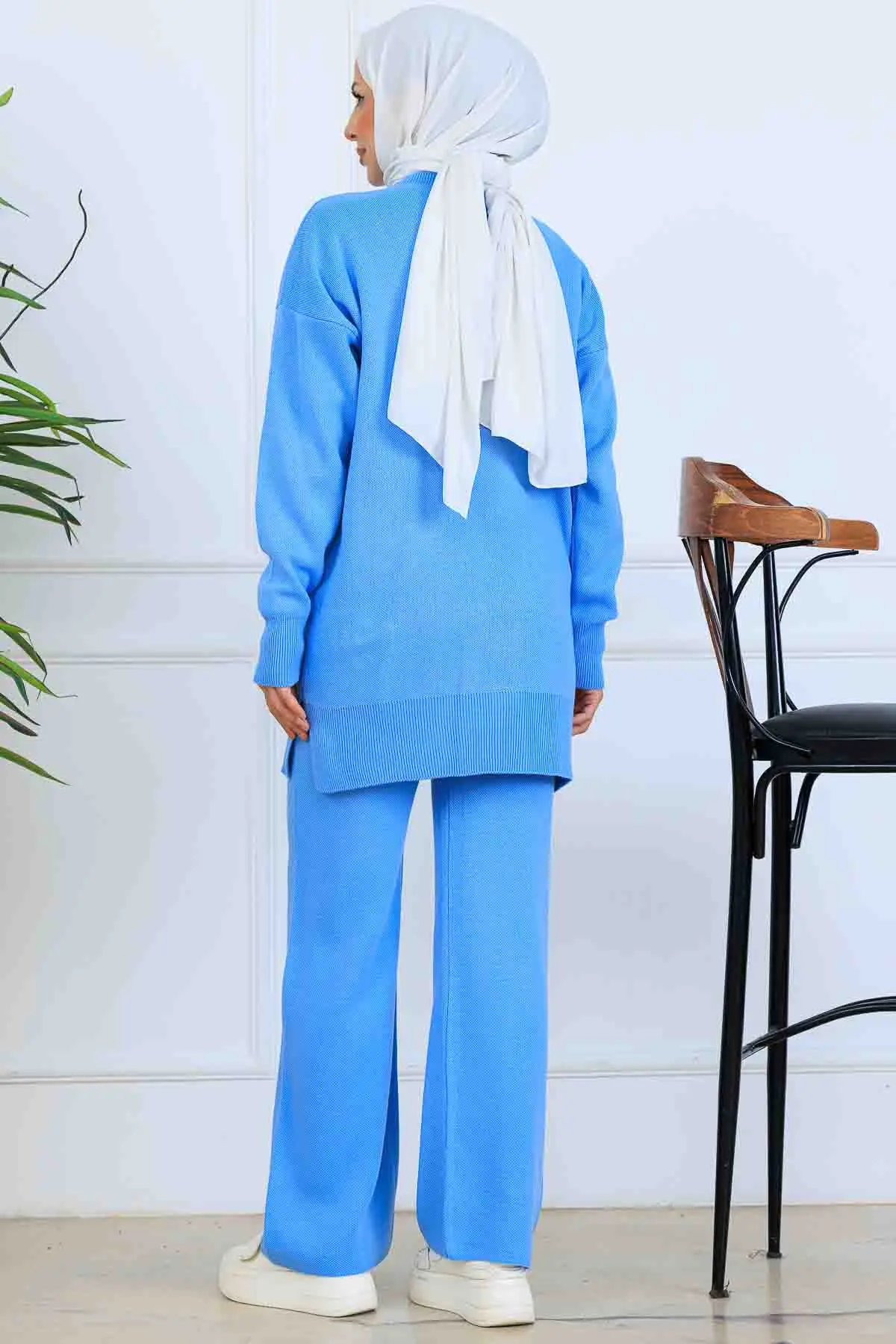 Çiçekli Triko Takım-detail