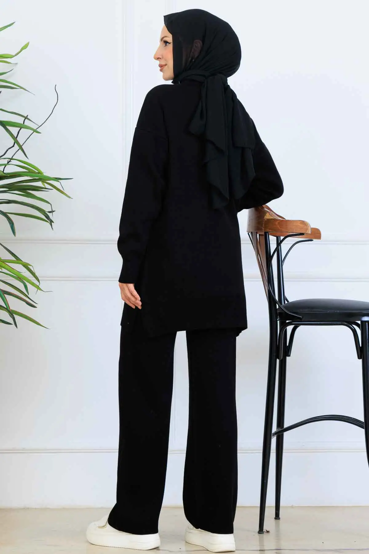 Çiçekli Triko Takım-detail