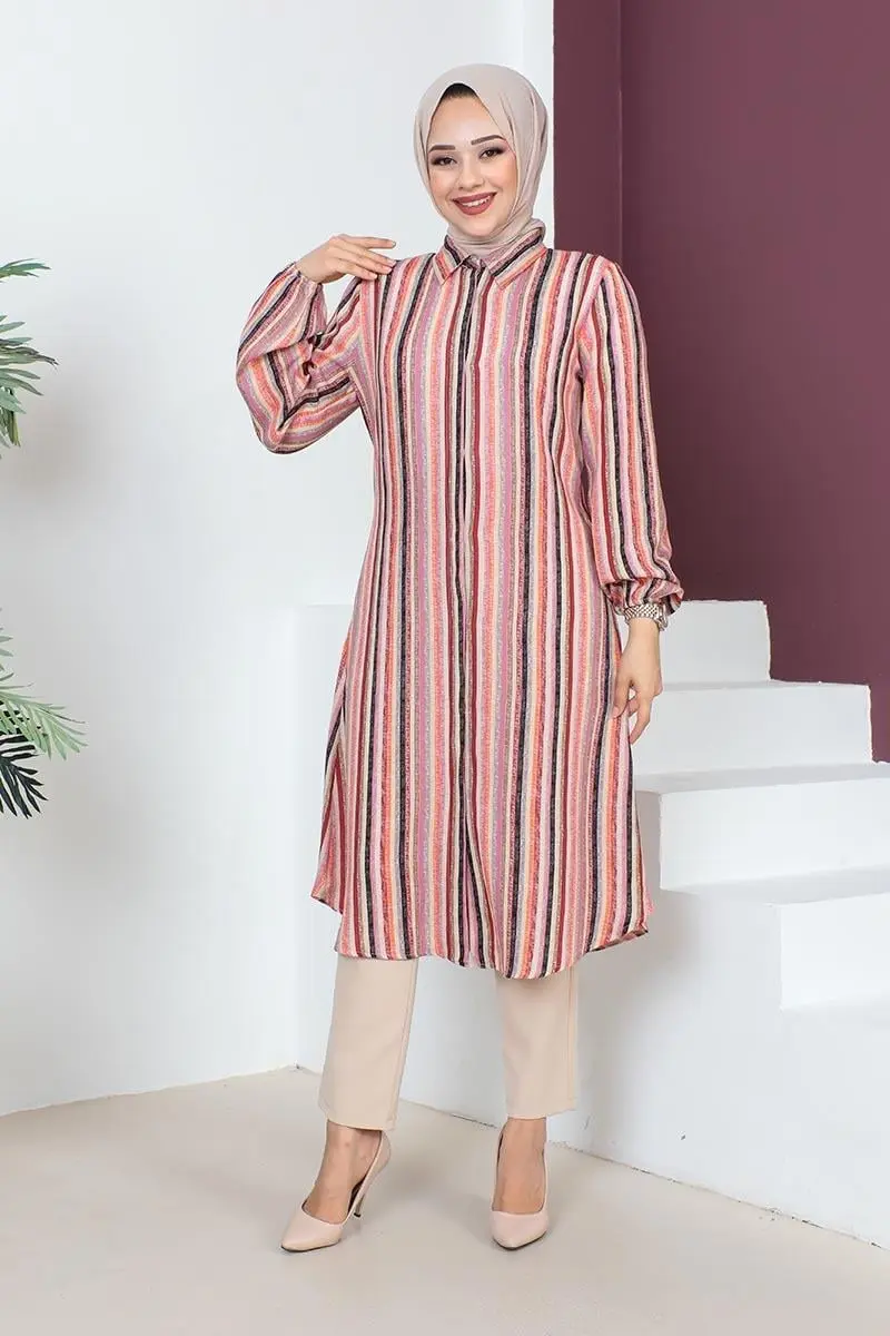 Stripe Printed Tunic-detail