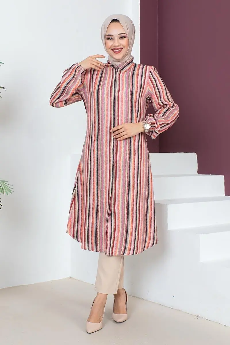 Stripe Printed Tunic-detail