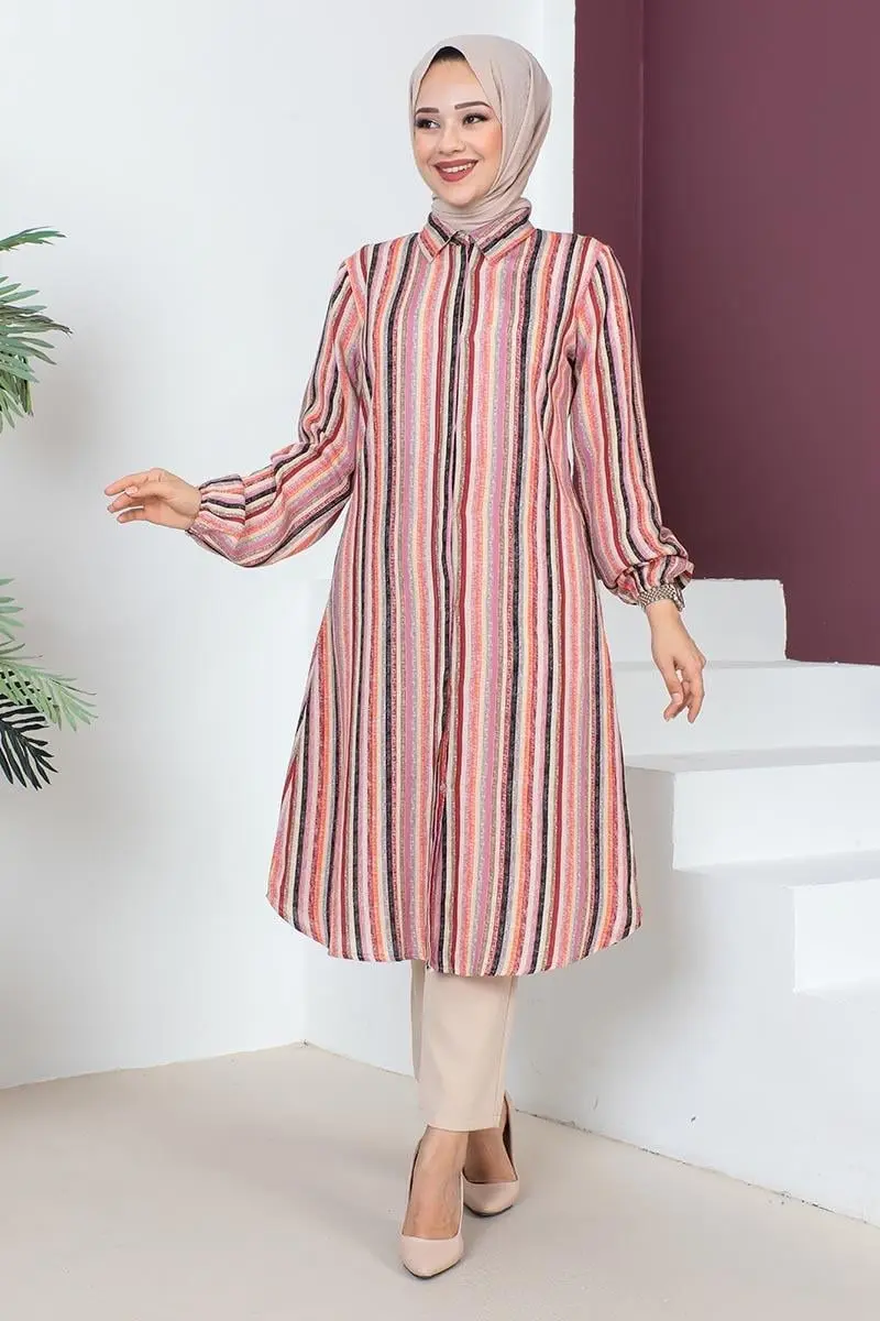 Stripe Printed Tunic-detail