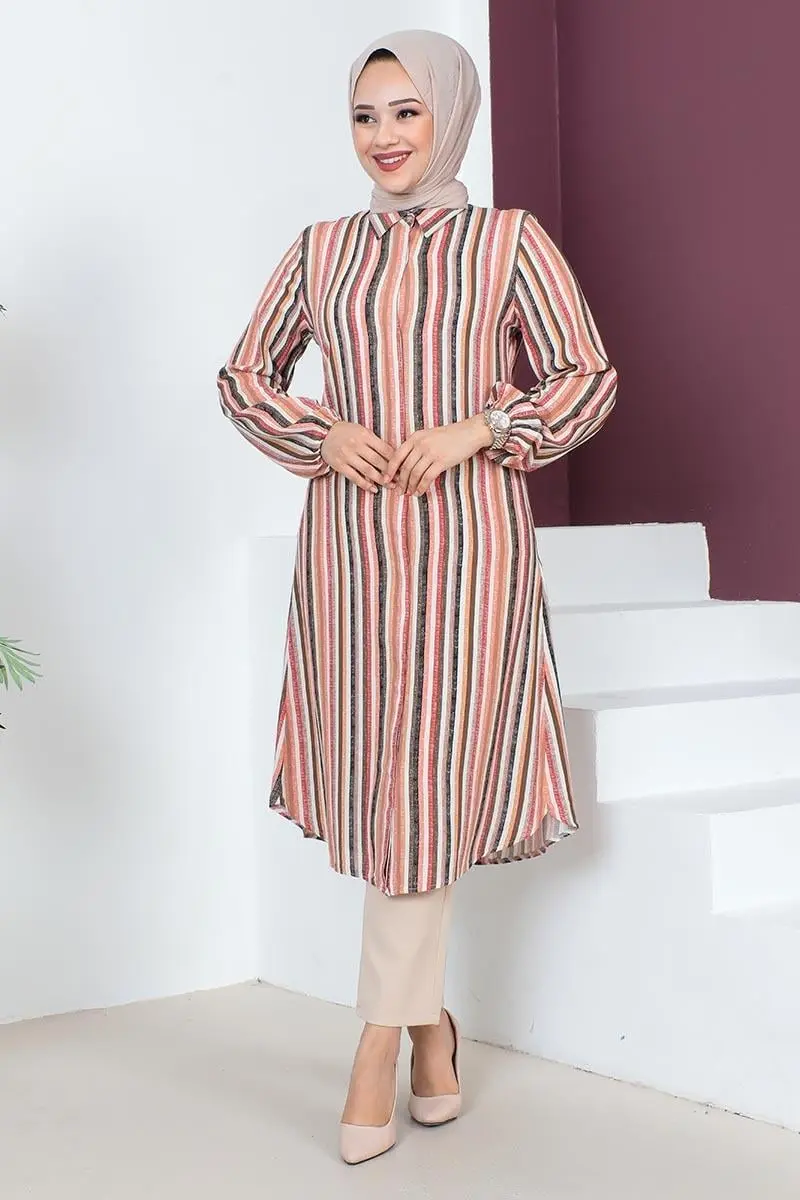 Stripe Printed Tunic-detail