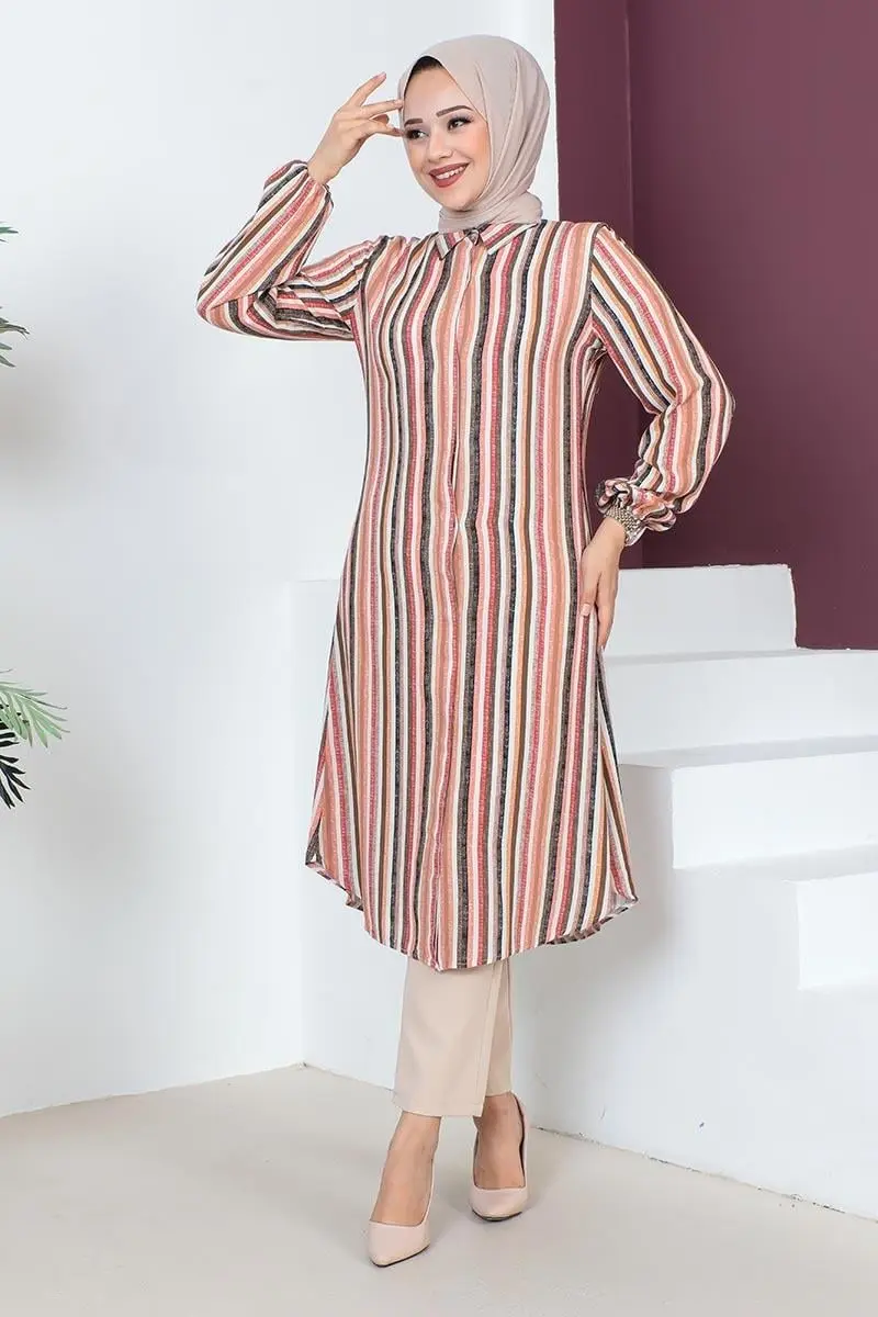 Stripe Printed Tunic-detail