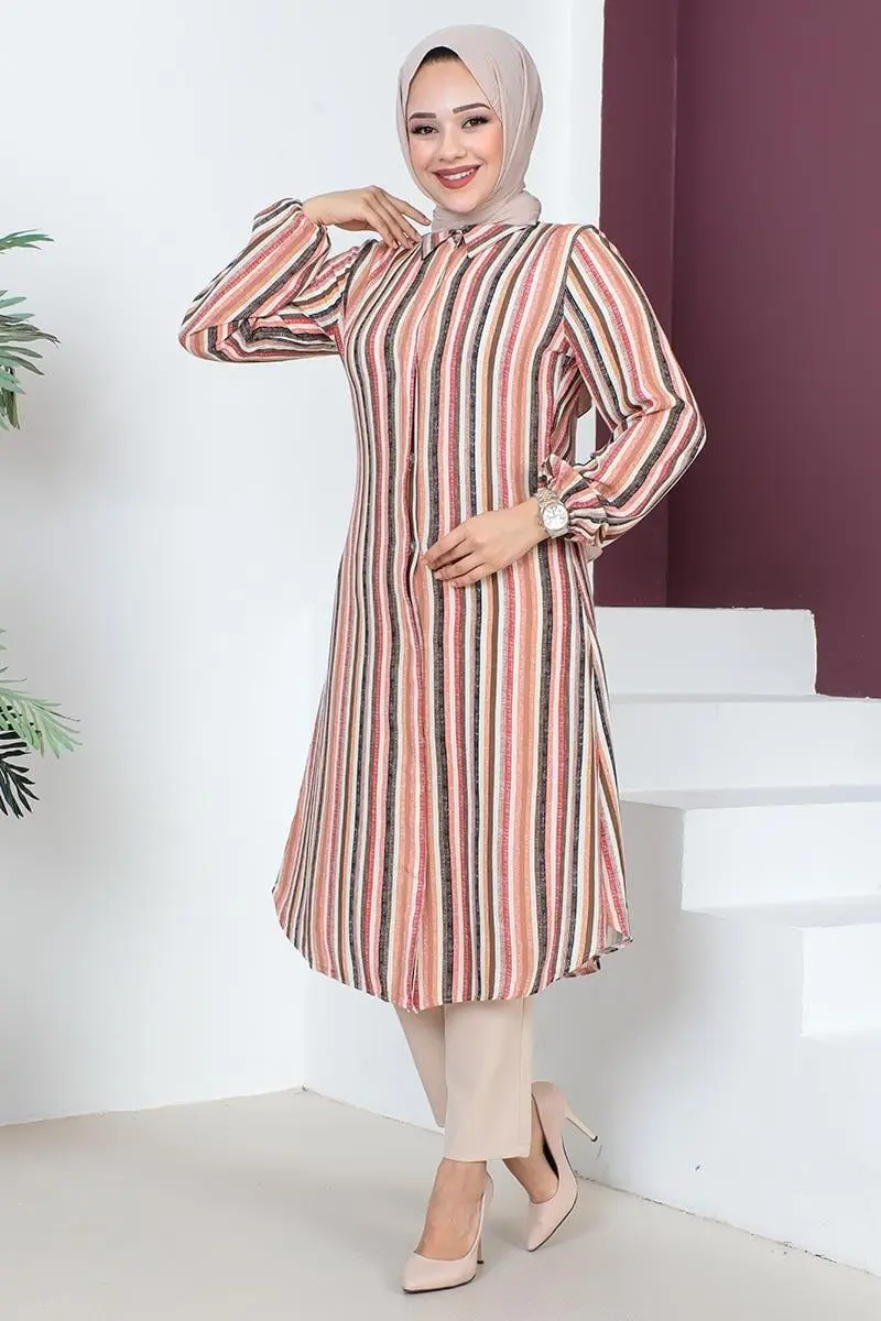 Stripe Printed Tunic-detail