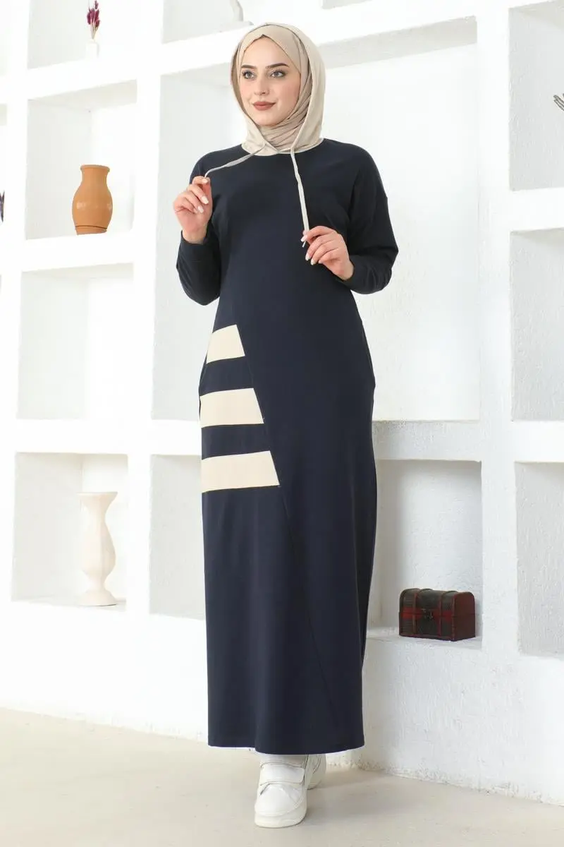 Striped Sport Dress-detail