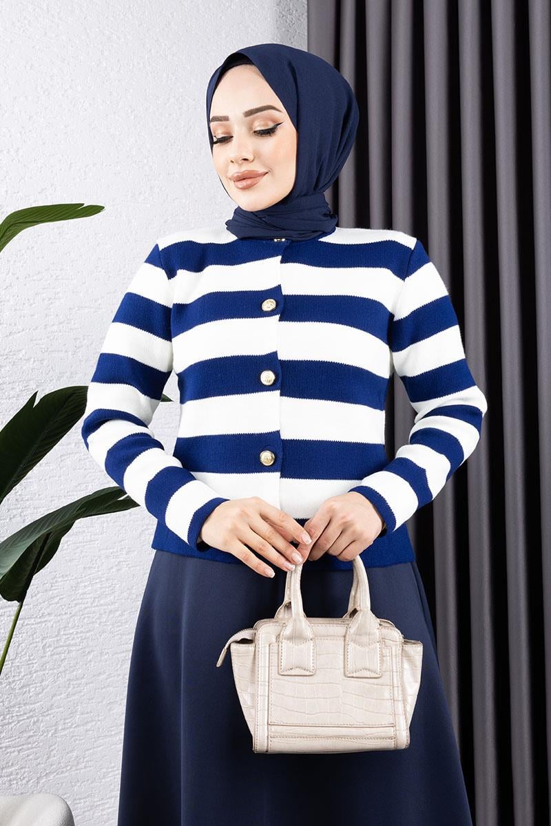 Striped Sweater Cardigan