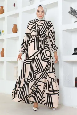 Striped Viscose Dress